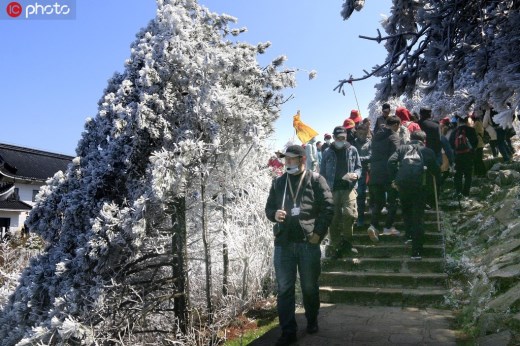 安徽黄山风景区旅游升温 游